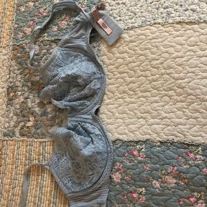 Victoria's Secret Light Blue Lace Bra